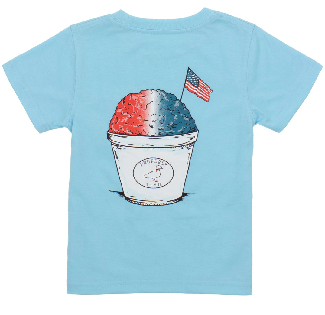 Properly Tide Boys American Chillin SS Aqua