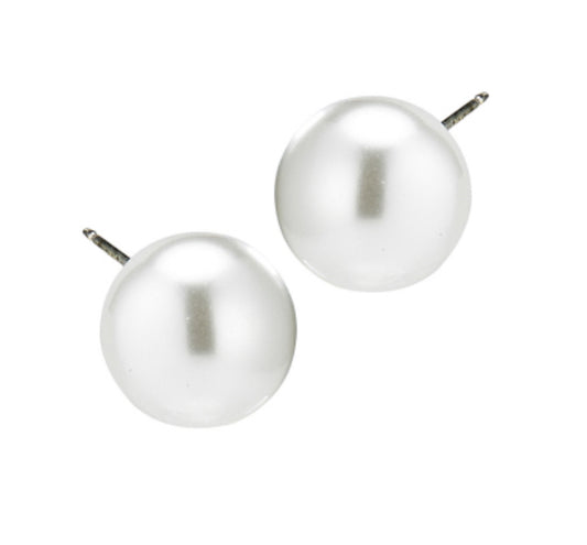 Alex Carol Medium Pearl Stud Sterling