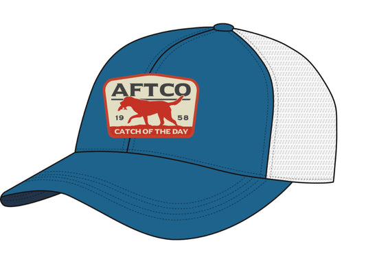 Aftco Fetch LP Trucker Hat Blue MC1084