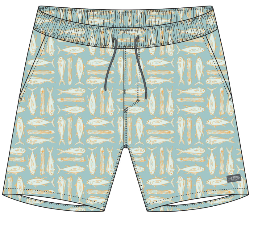 Aftco StrikeMen’s  Short Printed Kumquat M230