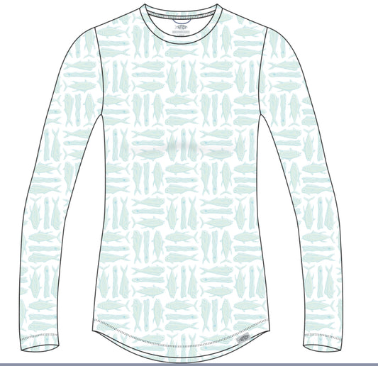 Aftco Sandbar LS Pastel Turquoise PTUR