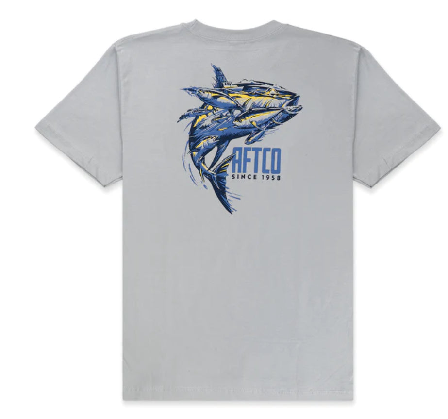 Aftco Youth S/S Turnover Silver