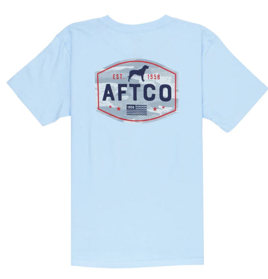 Aftco Youth S/S Best Friend Light Blue BT6442