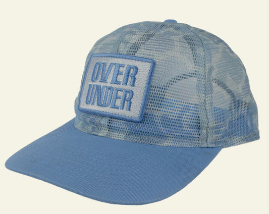 Over Under Youth Estuary Mesh Hat - Water Camo Blue