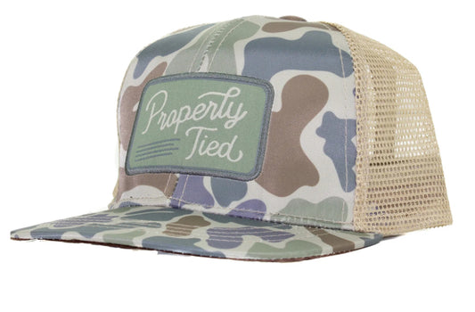 Properly Tide Boys Sportsman Trucker Hat Vintage Camo