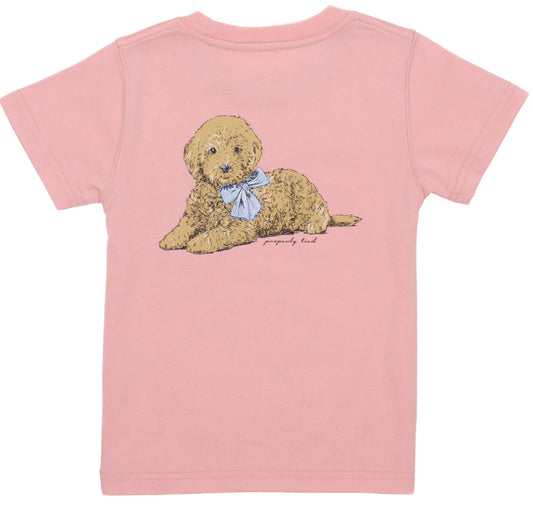 Properly Tied Girls S/S Tee Doodle Blush. LGG1009