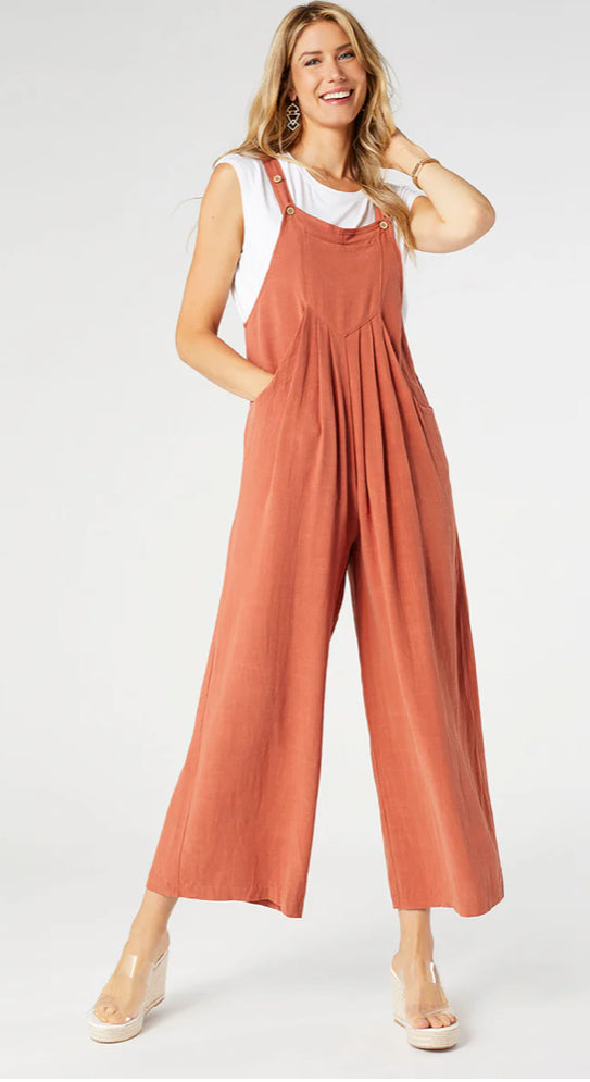 Coco+Carmen Landen Wide Leg Jumpsuit - Terra Cotta