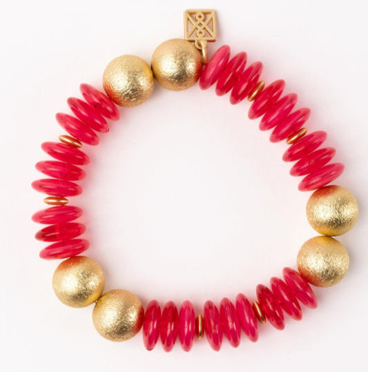 Michelle McDowell James Hot Pink Bracelet