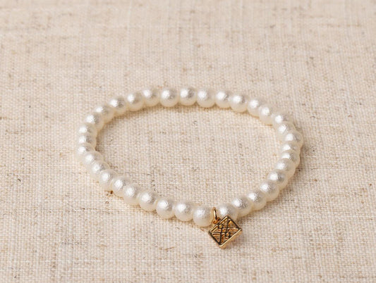 Michelle McDowell Bracelet Kinsley Cotton Pearl