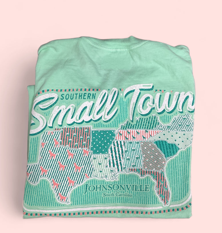 Southern Fried Cotton So Small Town Island Reef Custom Tee