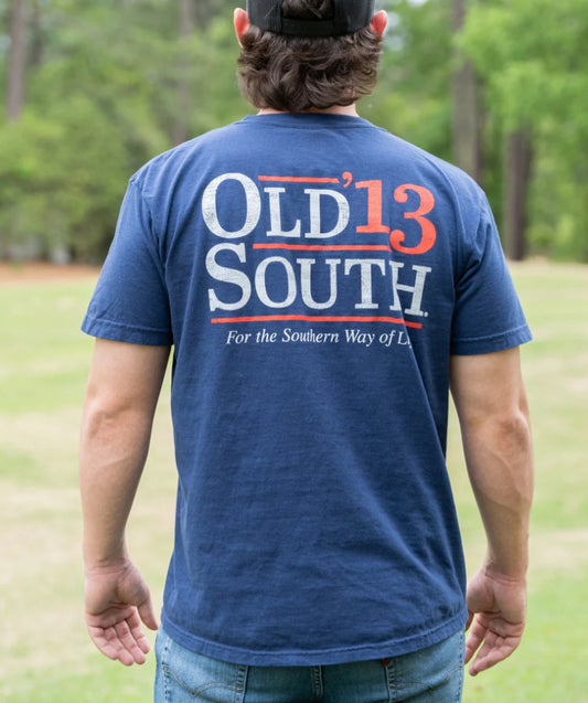 Old South Campaign Logo Short Sleeve True Navy