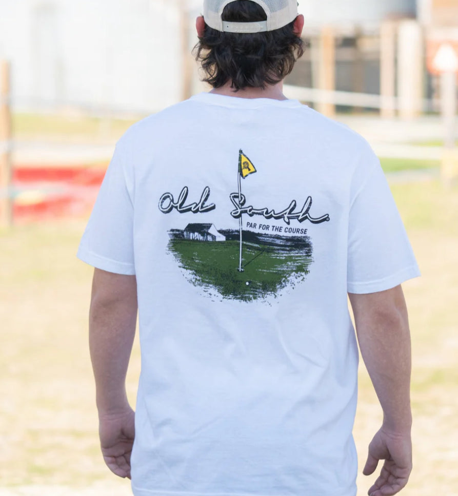 Old South S/S Tee  Par For The Course  White