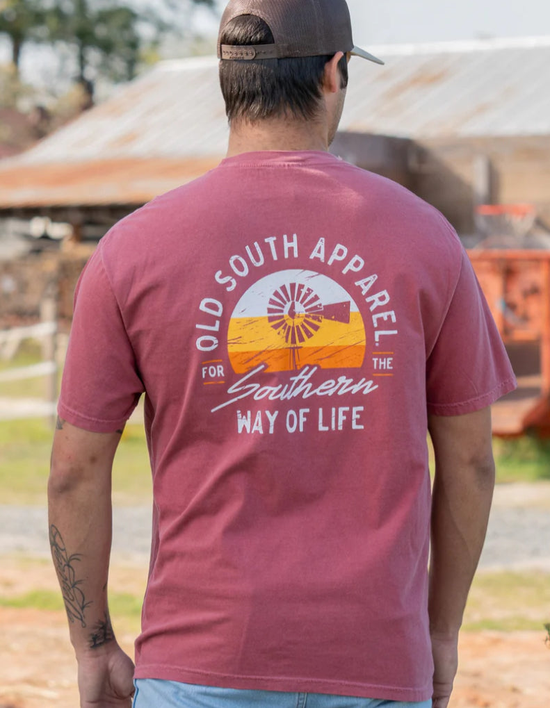 Old South S/S Tee Brand Way Of Life Brick