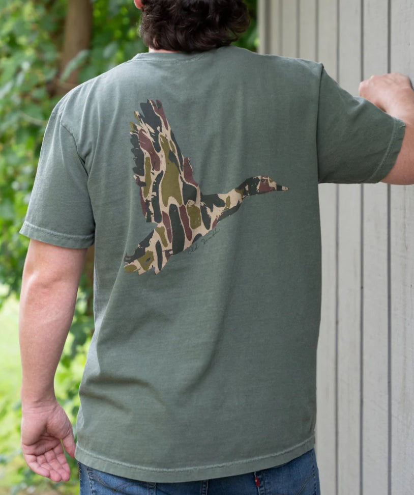 Old South S/S Tee Duck Wings with Thicket Camo Moss