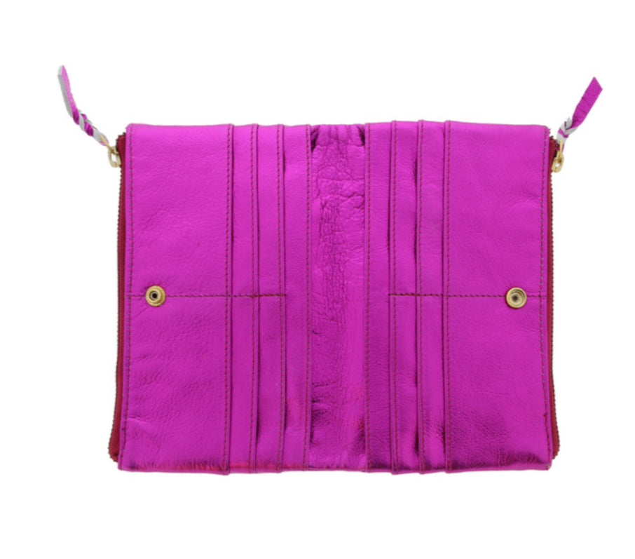 Jane Marie Shine Wallet PInk