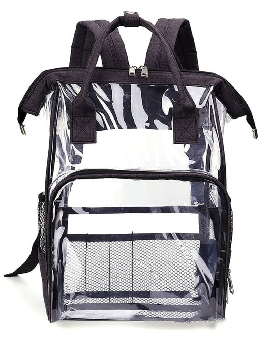 Large Clear Transparent BackPack Top Handle