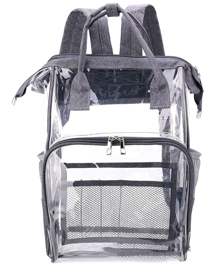 Large Clear Transparent BackPack Top Handle