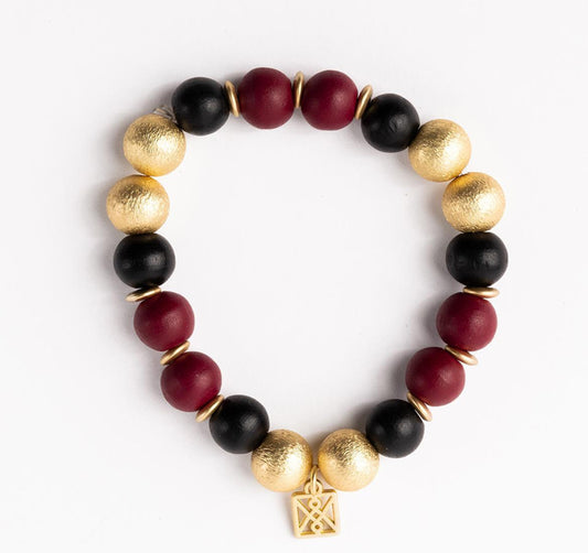 Michelle McDowell Bracelet Nori Garnet & Black