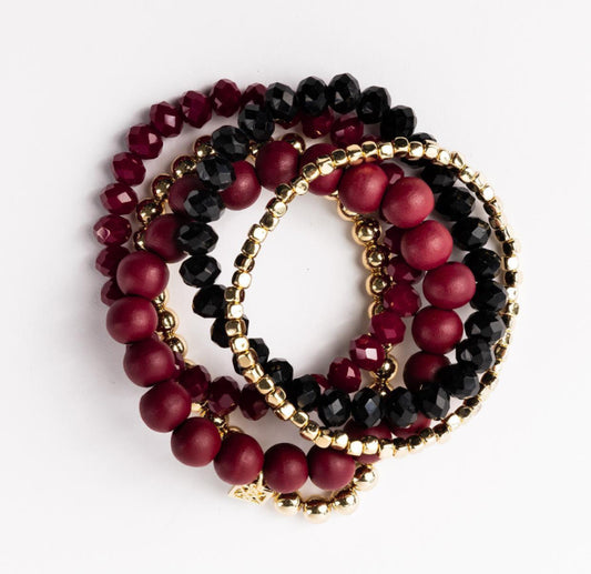 Michelle McDowell Bracelet Mandy Garnet & Black