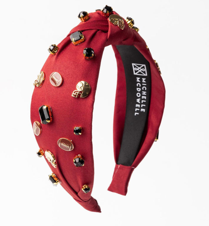 Michelle McDowell Garnet & Black Victory Vibes Headband