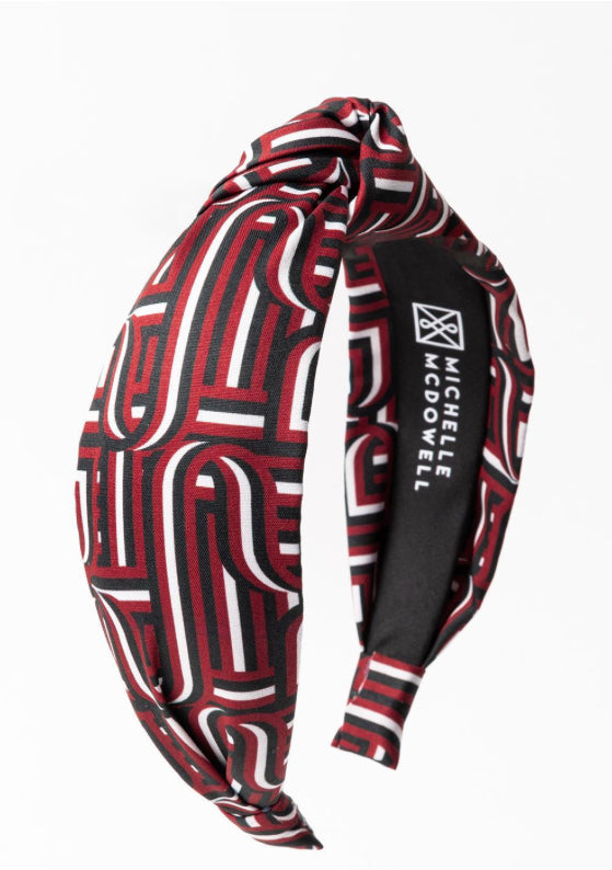 Michelle McDowell Garnet & Black Touchdown Luna Headband