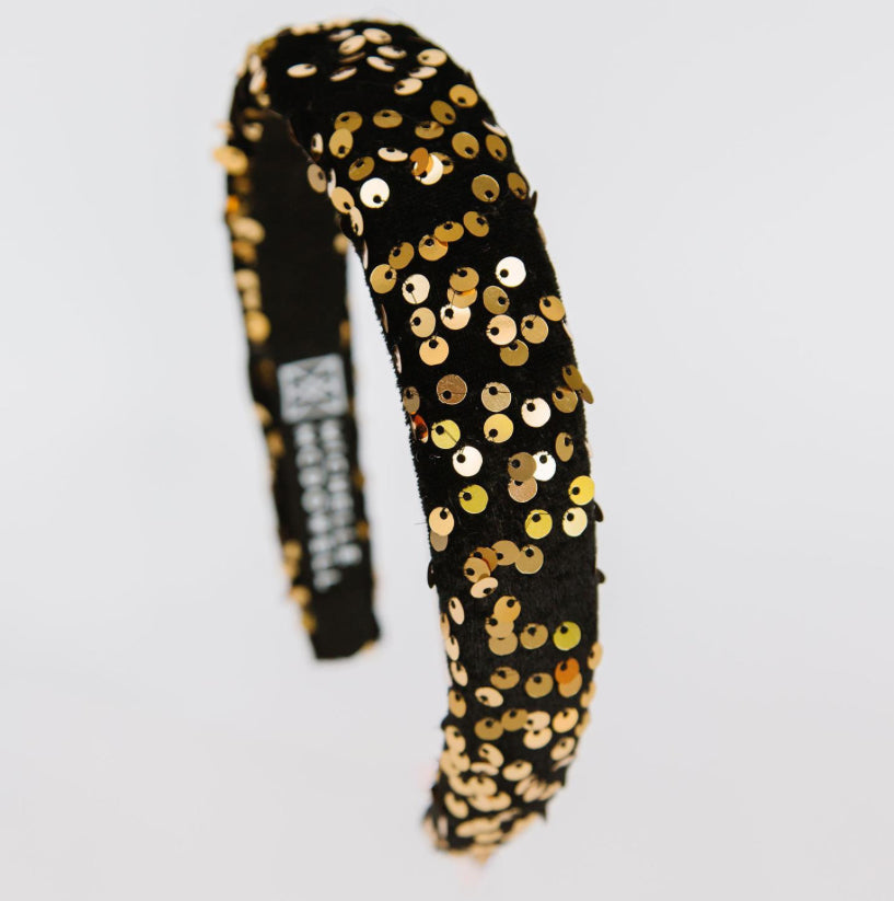 Michelle McDowell Black & Gold Cambria Headband