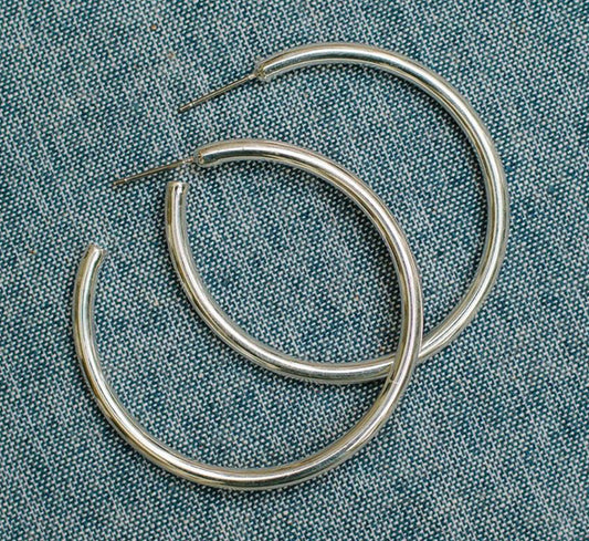 Michelle McDowell Stella Shiny Silver Earrings  45525