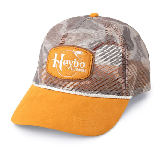 Heybo Traditions Camo Full Mesh Hat Brown