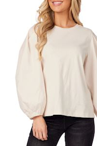 Mudpie Dillon Poplin Sleeve Top CR