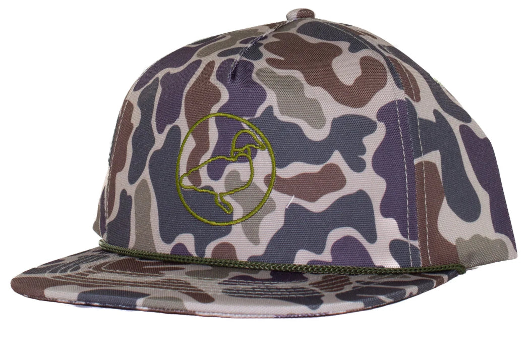 Properly Tied Rope Hat Vintage Camo