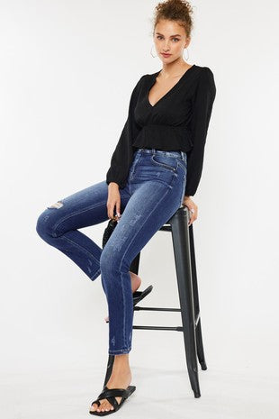 KanCan High Rise Skinny Straight