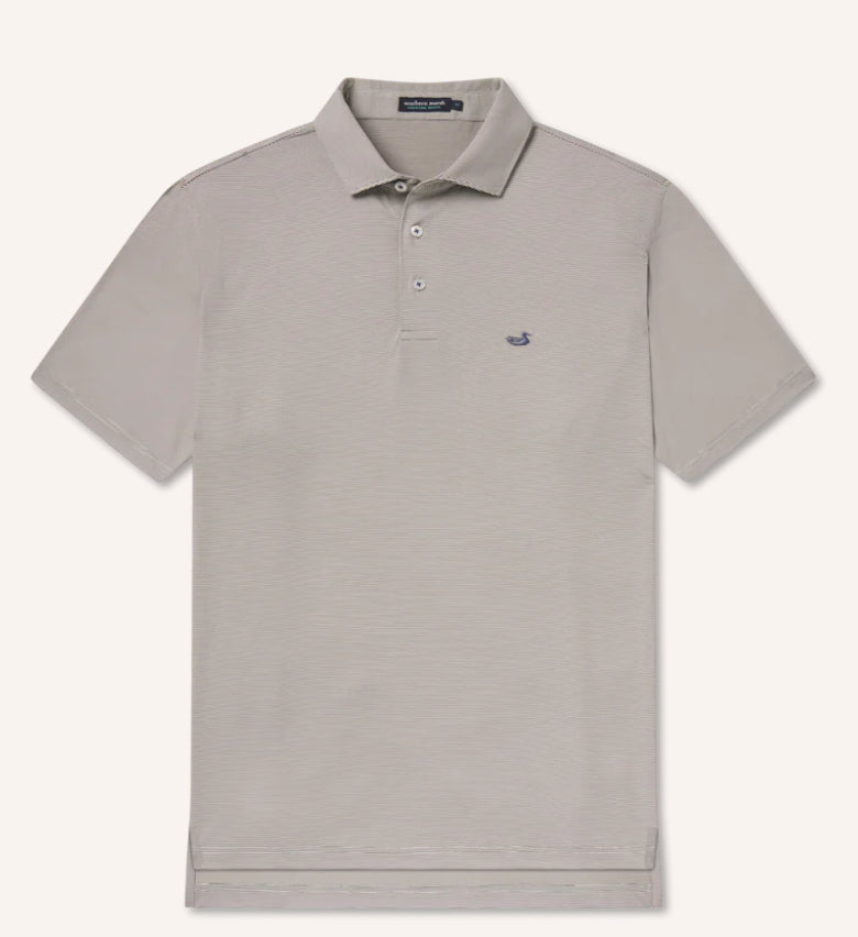 Southern Marsh Bermuda Performance Polo Dark Gray