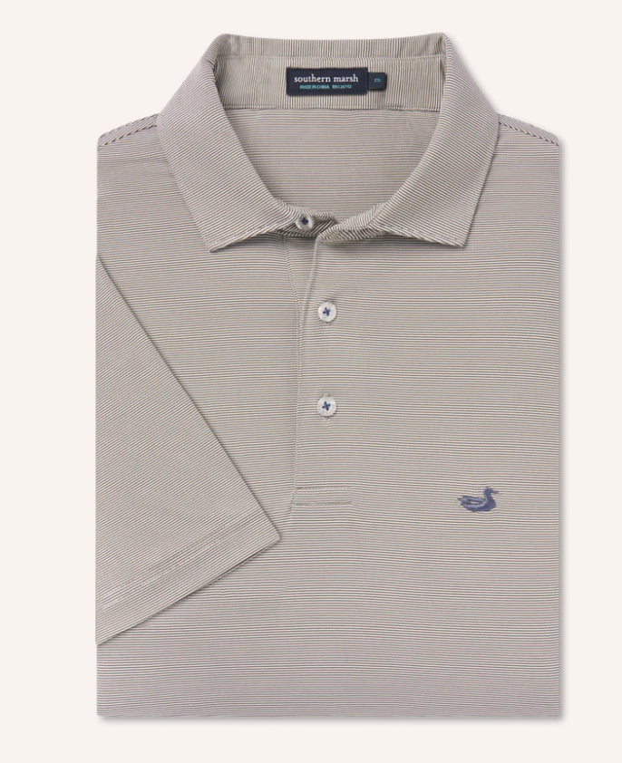 Southern Marsh Bermuda Performance Polo Dark Gray