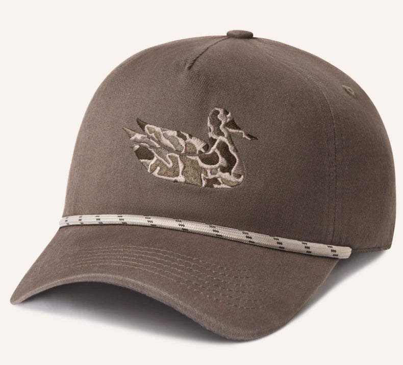 Southern Marsh Youth Ensenada Rope Hat Camo Duck Stone Brown