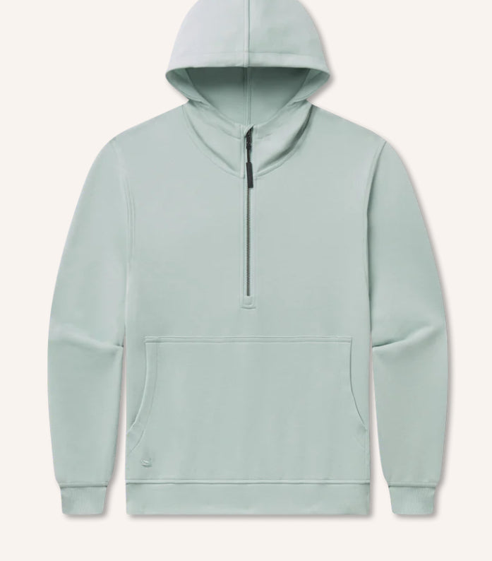 Southern Marsh Angie Active Half Zip Hoodie Seafoam