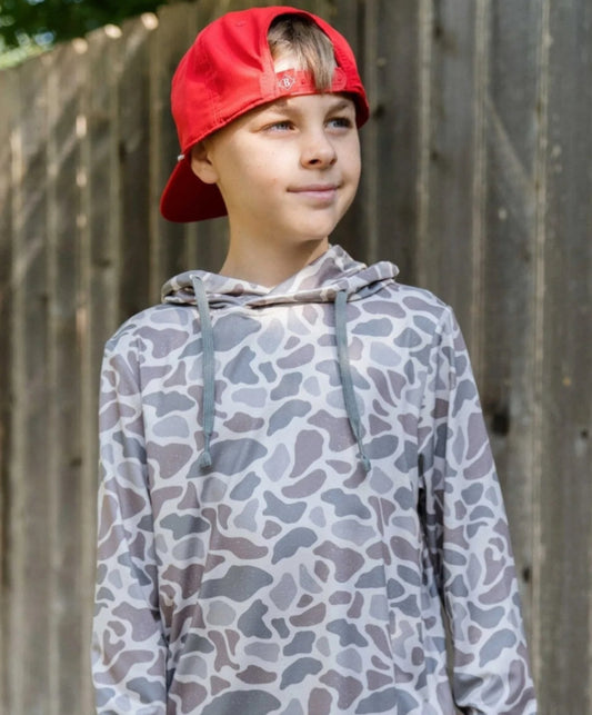 Burlebo Youth Performance Hoodie BLB019Y Classic Deer Camo