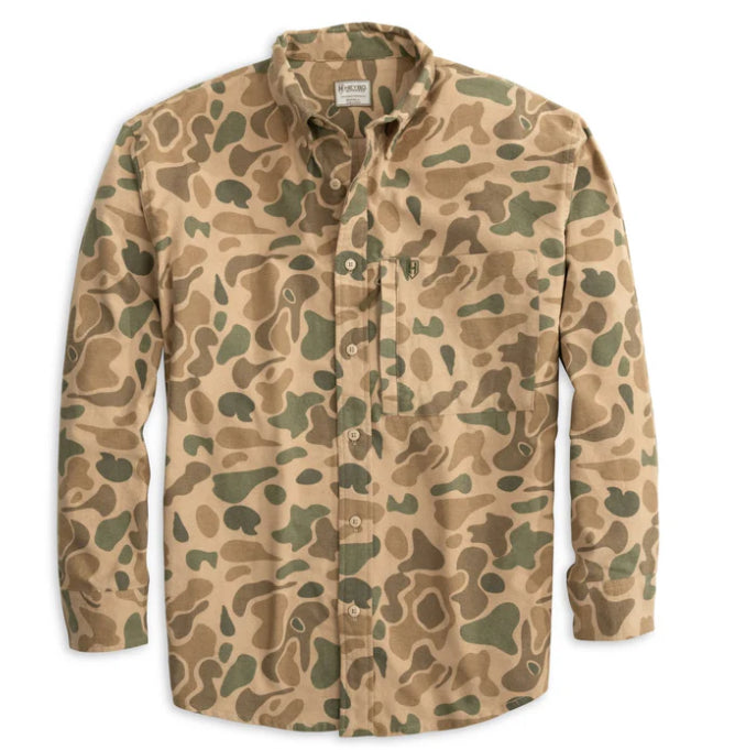 Heybo Stone Camp Flannel Camo Shirt