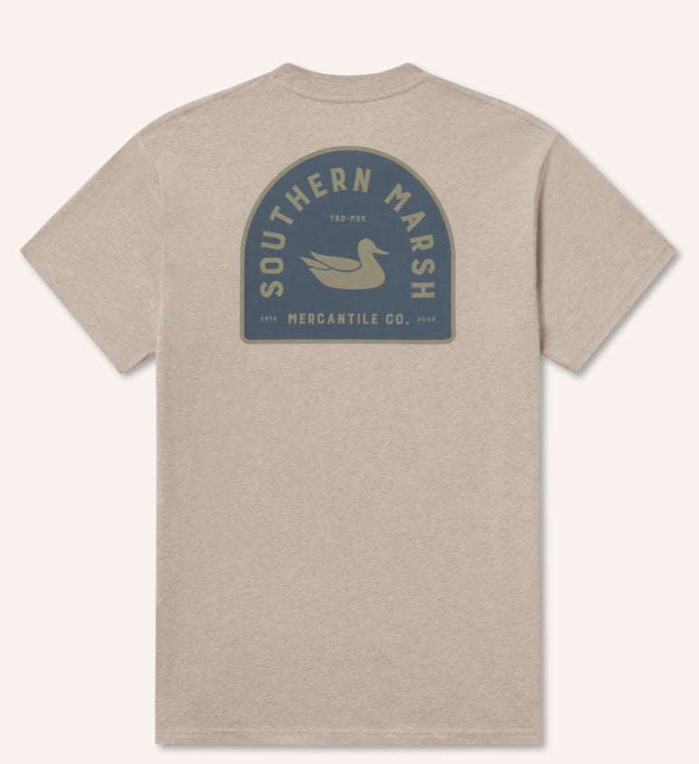 Southern Marsh S/S Mercantile Dome Tee AMDT Washed Burnt Taupe