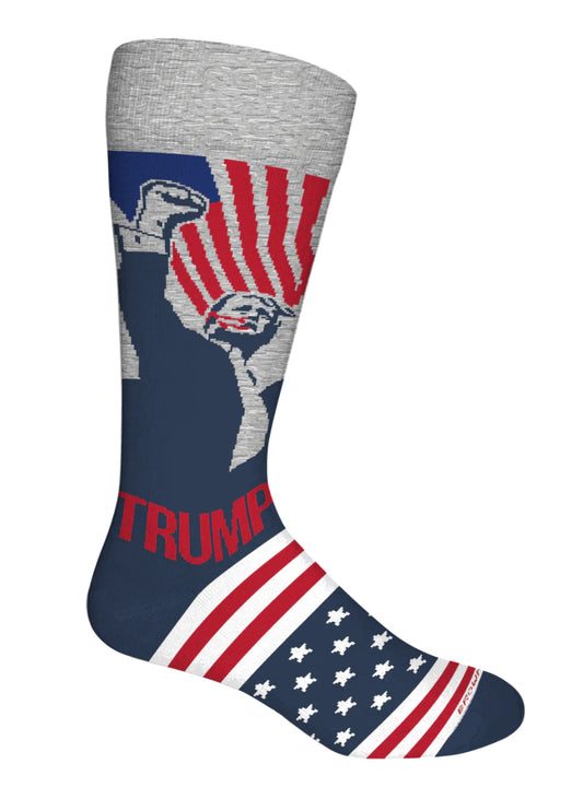 Brown Dog Socks Trump Unity Lt Grey Heather 16180