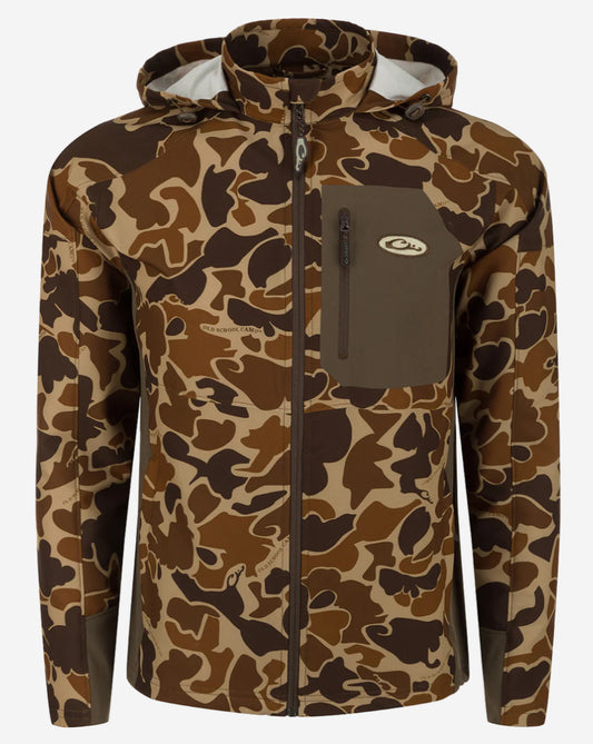 Drake Rain Brake Lightweight Camo Softshell Jacket Old School