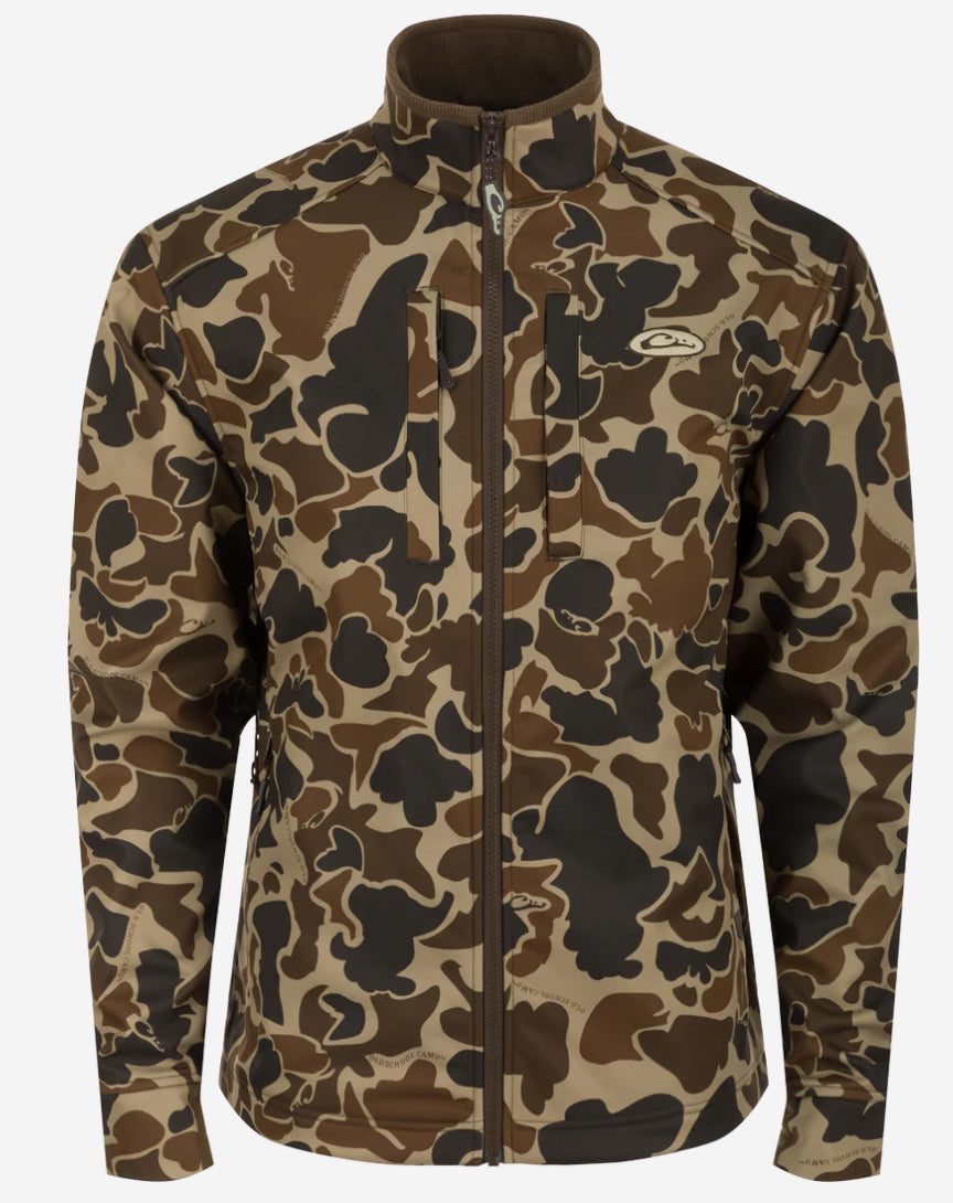 Drake Windproof Softshell Jacket Camo Old School