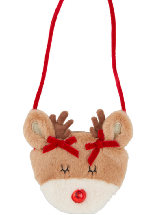 Mudpie Light Up Reindeer Purse