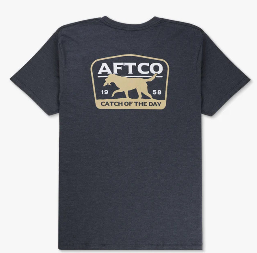 Aftco Fetch Charcoal Heather SS T-Shirt