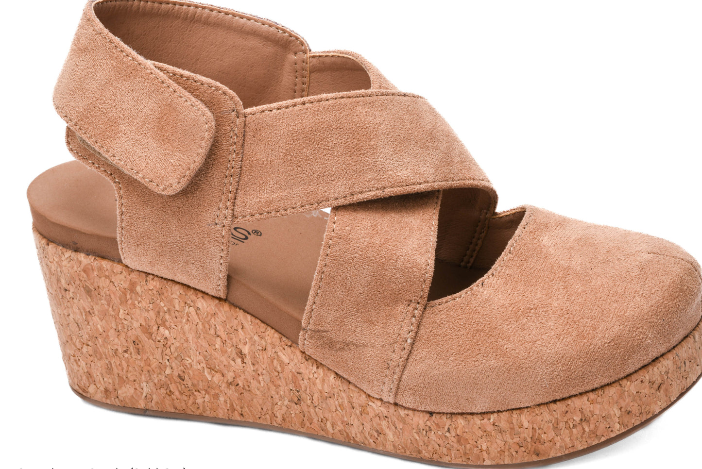 Corkys Case Closed Camel Faux Suede Shoes