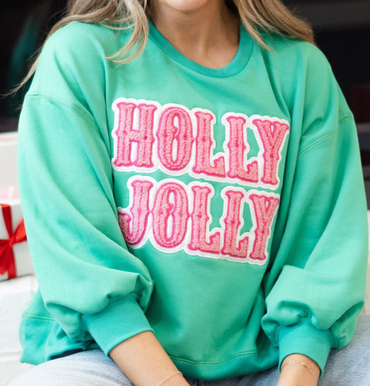 Mary Square Sweatshirt Millie Holly Jolly