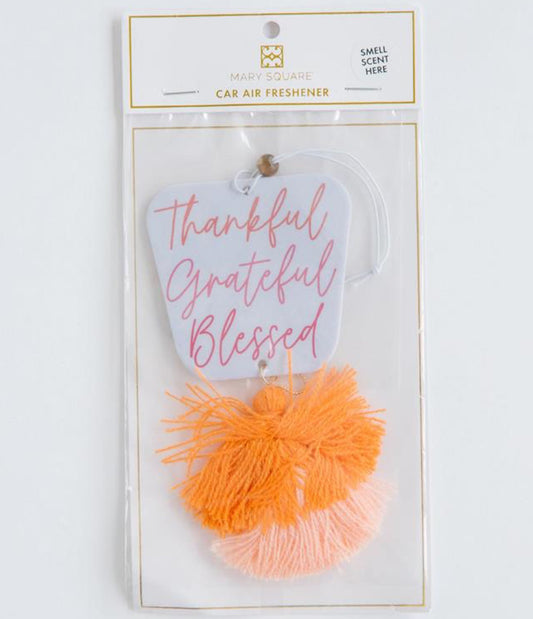 Mary Square Air Freshener Thankful Grateful Blessed