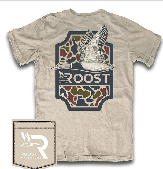 Roost Camo Shield S/S Tee - Sand