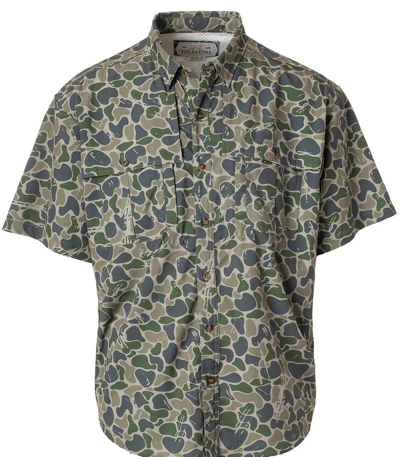 Fieldstone Youth Backwoods Camo Button Down 634Y