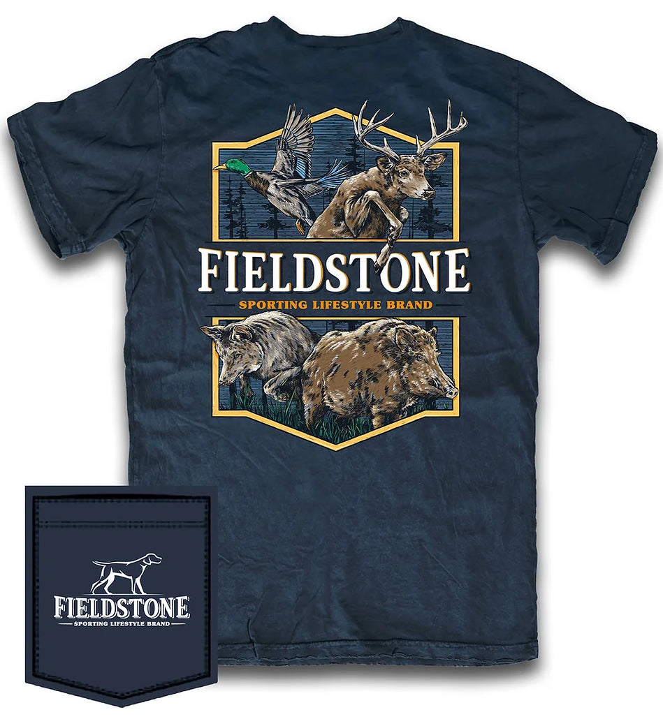 Fieldstone American Wildlife S/S Tee Navy