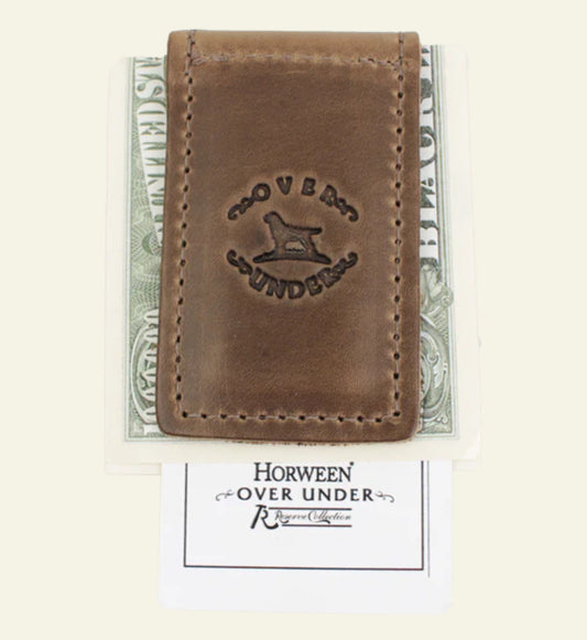 Over under money clip - Horween